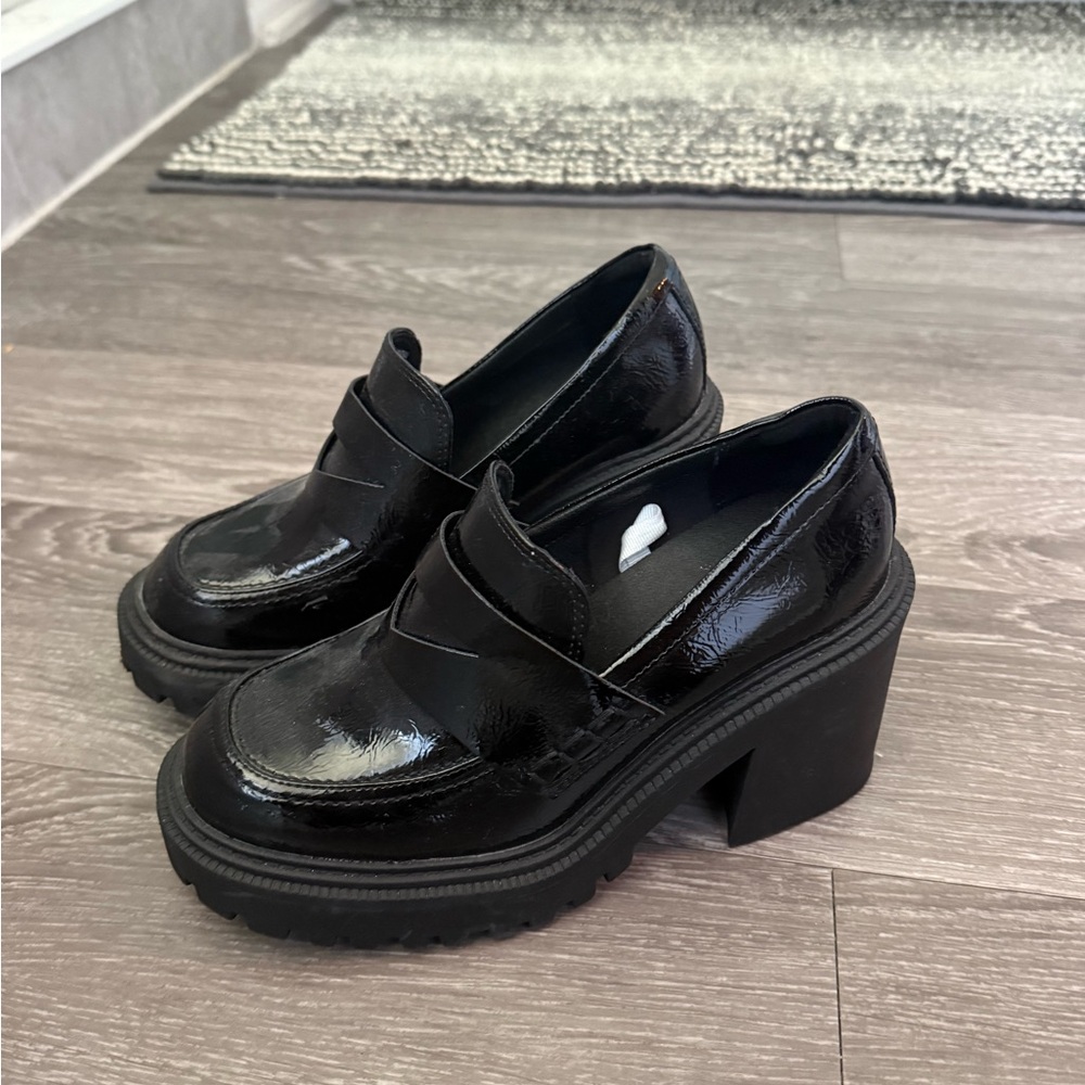 Chunky Black Loafers
